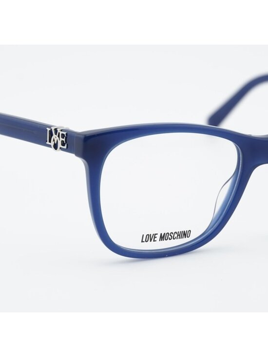 Moschino Love MOL520 0PJP 00 Eyeglasses Blue 52mm Square Frame main image 4